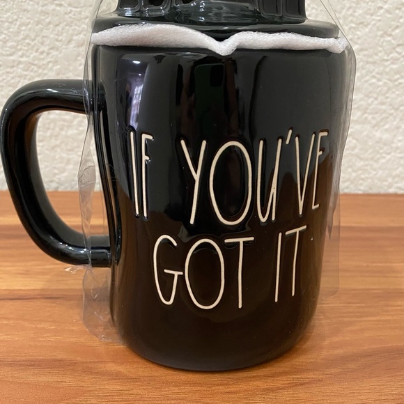 RAE DUNN If You Got It, Haunt It Double Sided Black Ceramic Halloween Mug - Picture 2 of 12